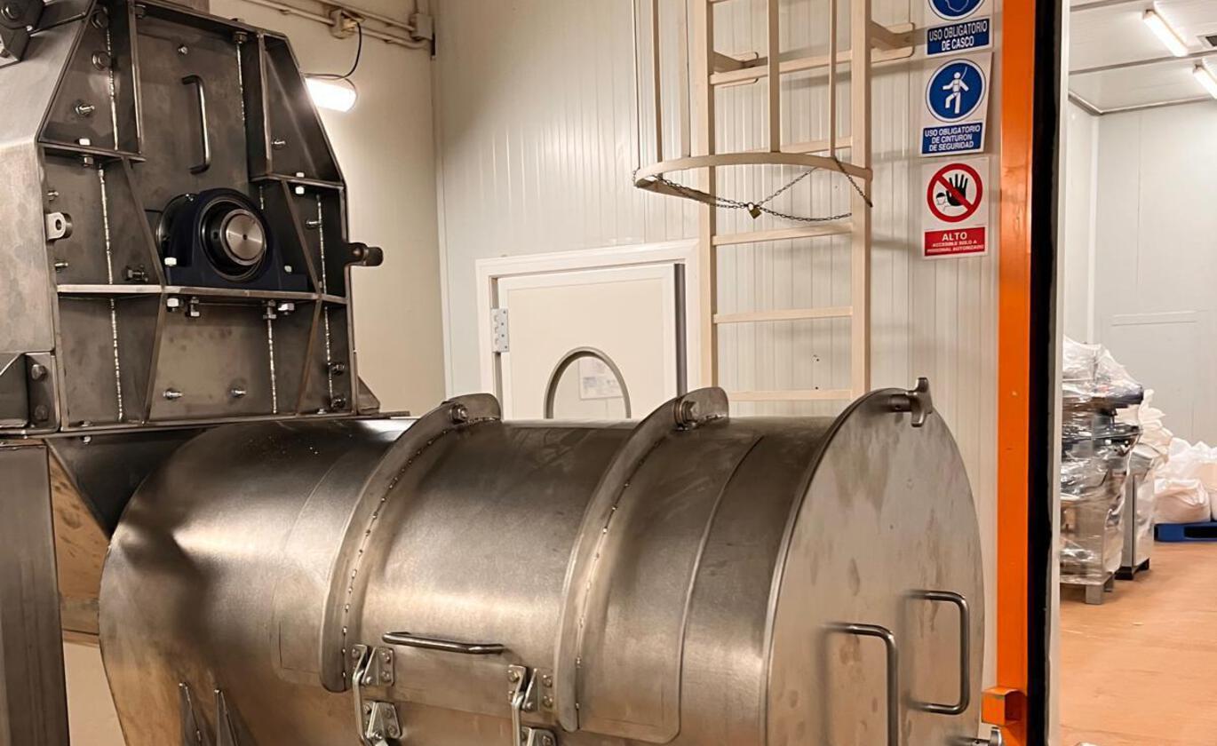 Línea de molienda y tamizado para la industria alimentaria